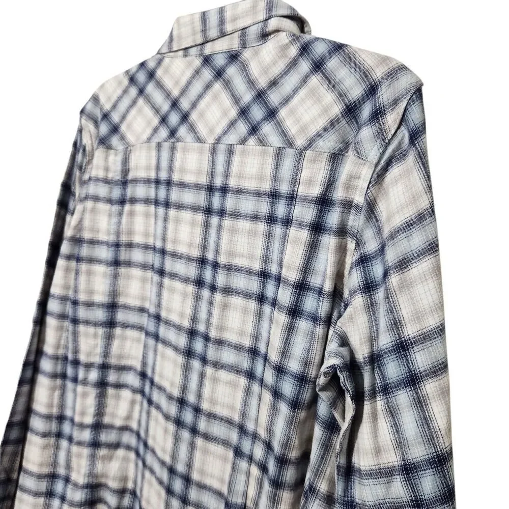 Blue Mountain womens Shirt Size XL Plaid Long Sleeve